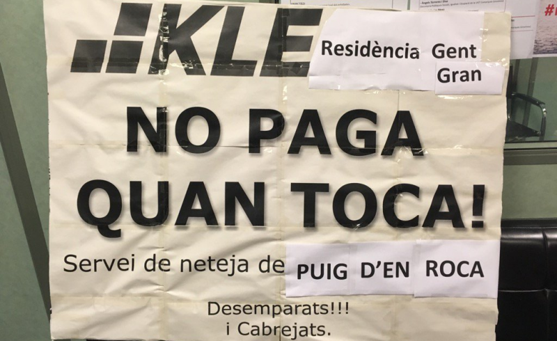 Las trabajadoras de la limpieza del Puig d’en Roca (Girona) hacen huelga para reclamar el pago de las nóminas